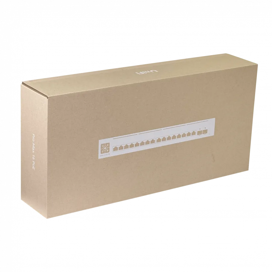 Switch de Capa 3 con PoE para Redes Empresariales, Ubiquiti UniFi Switch Pro Max 16 PoE 10