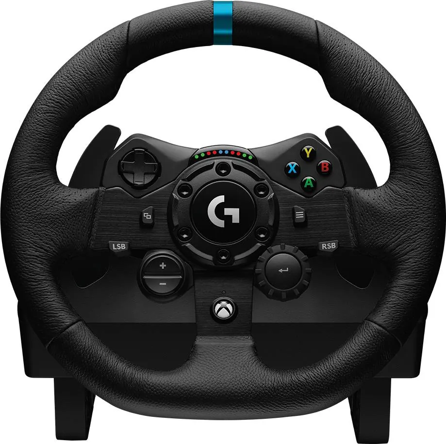 Volante Logitech G923 TRUEFORCE para Xbox One, Diseño Premium, Doble Embrague, Pedales incluidos 2