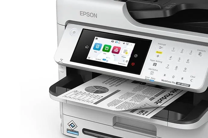 Impresora Multifuncional Tinta Monocromática, Epson WorkForce Pro WF-M5899 - 25 ppm, Dúplex, Wi-Fi 3