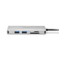 Hub USB Kensington UH1400p, USB-C, HDMI, USB 3.0, Lector de Tarjetas, Plateado - Miniatura 4