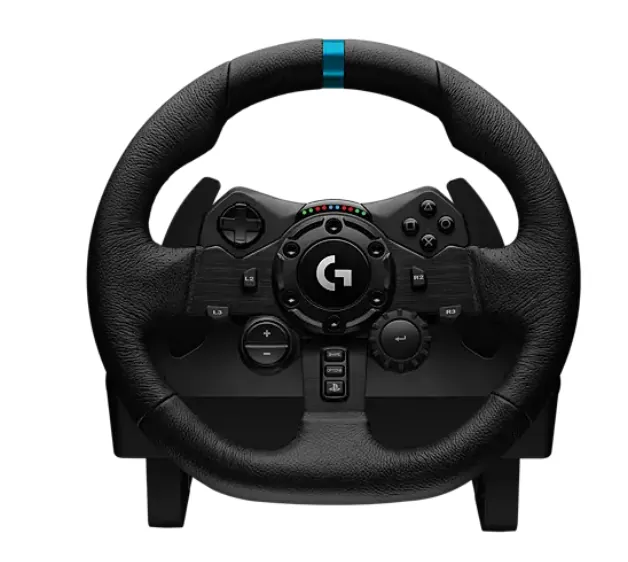 Volante Logitech G923 con Pedales TRUEFORCE para PS4, Diseño Premium, Doble Embrague 5