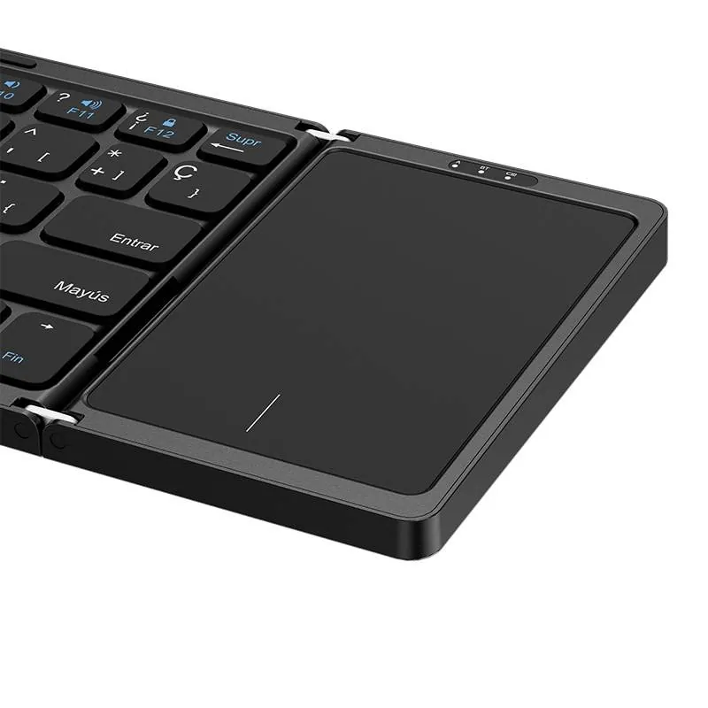 Teclado Inalámbrico Plegable con Panel Táctil, Bluetooth 5.0, Klip Xtreme KCK-650S-BK - Español 2