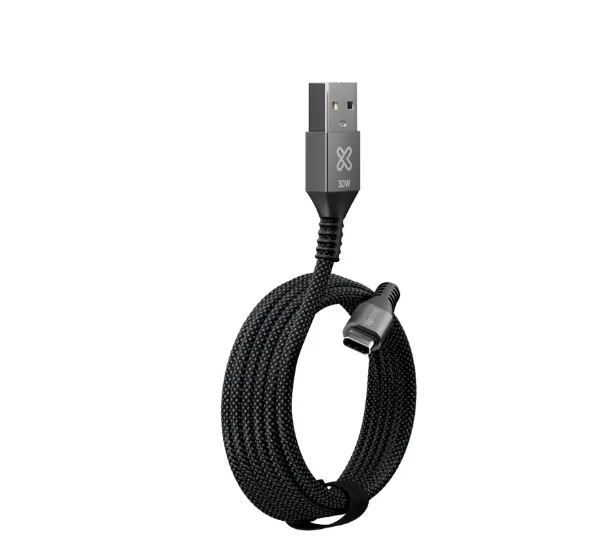 Cable Trenzado USB-A a USB-C Klip Xtreme PowerGo 050 30W 1.8 4