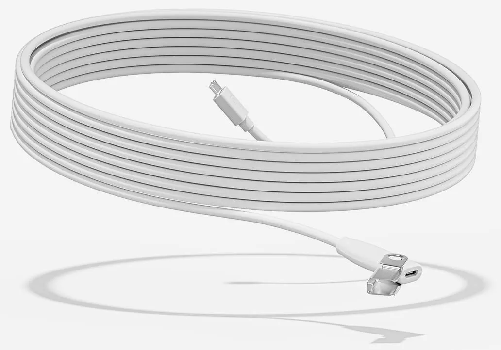 Cable de Extensión para Logitech Rally Mic Pod, 10 metros, Blanco 2
