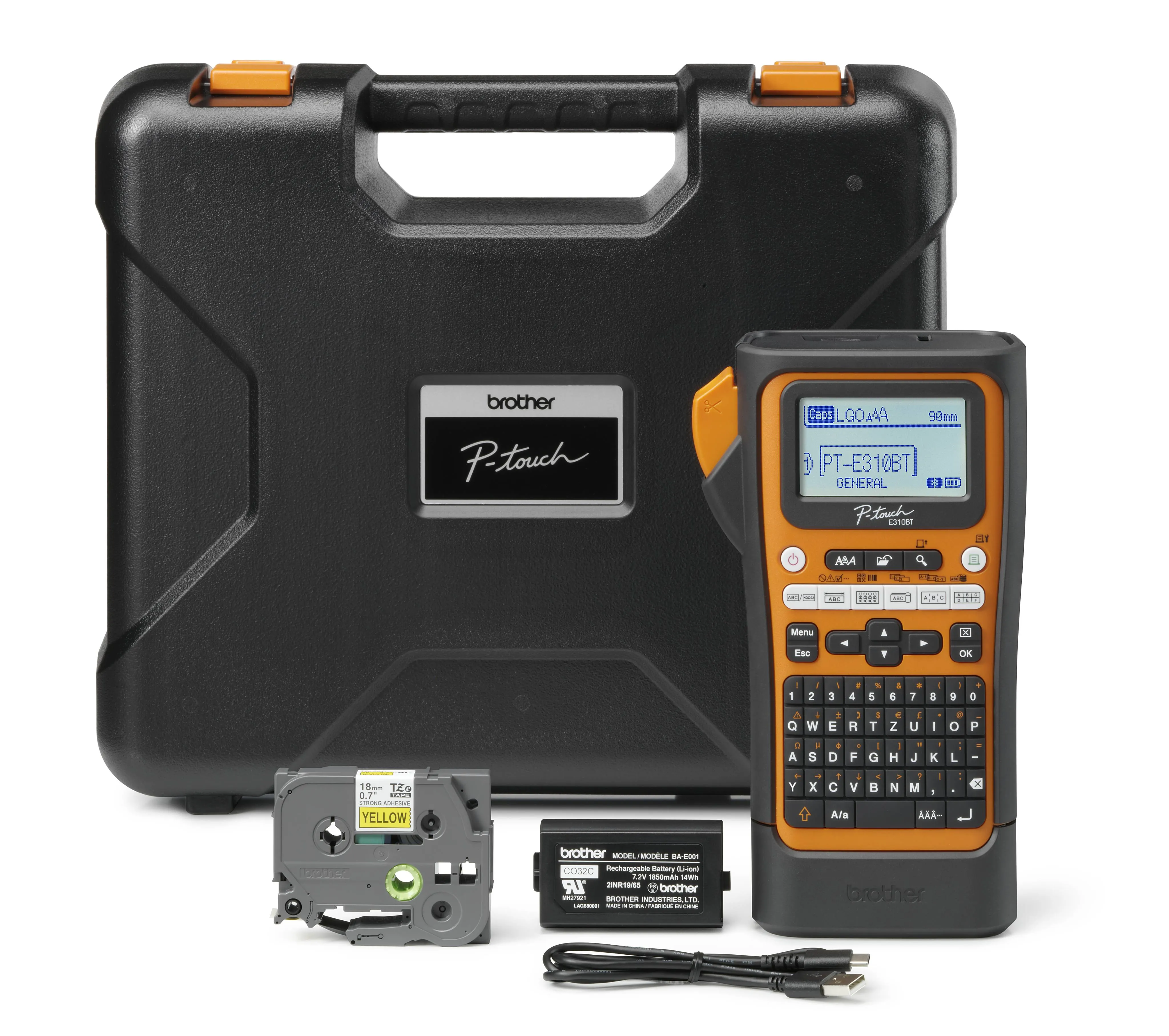 Rotuladora Portátil Industrial con Bluetooth y Maletín, Brother PT-E310BTVP 5