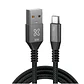 Cable Trenzado USB-A a USB-C Klip Xtreme PowerGo 050 30W 1M - Miniatura 2