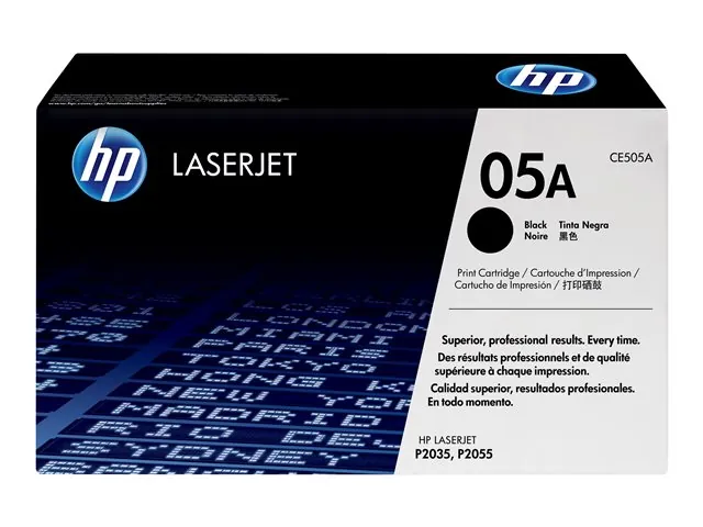 Cartucho de Tóner Original HP 05A, Negro, LaserJet, Rendimiento ~2300 páginas 3