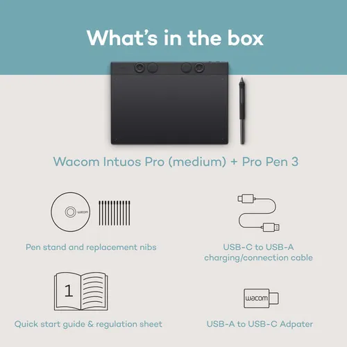 Wacom Intuos Pro Tableta de dibujo (2025, Medium) 3