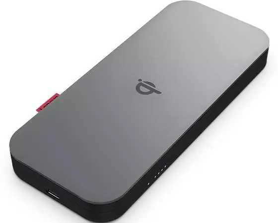 Cargador portatil Lenovo Go USB-C 10,000 mAh Carga Inalámbrica Qi 15W 5