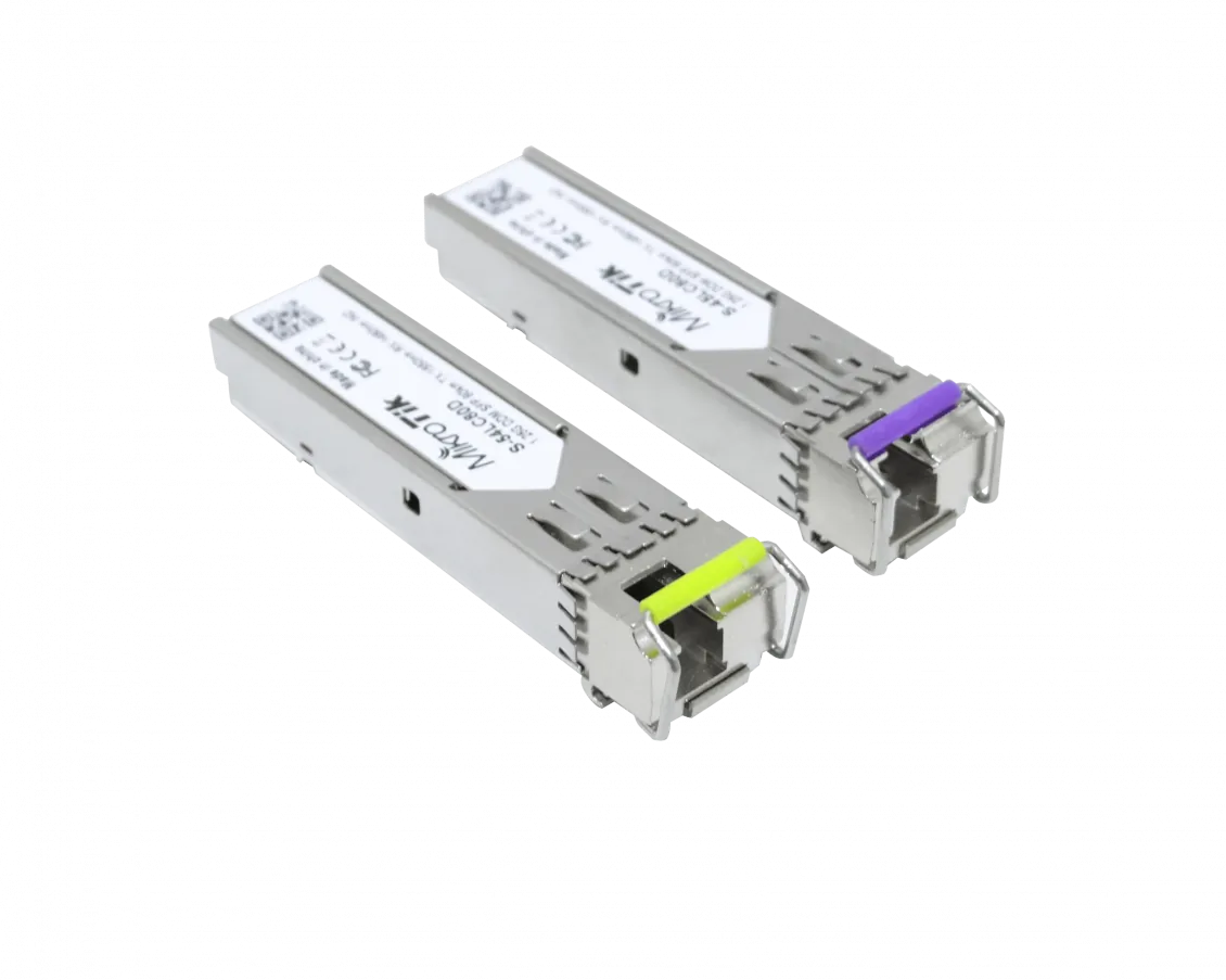 SFP MIKROTIK 1-LC 80km Pareja SFP WDM Bidireccional 1550nm/1490nm 1,25Gbps 2