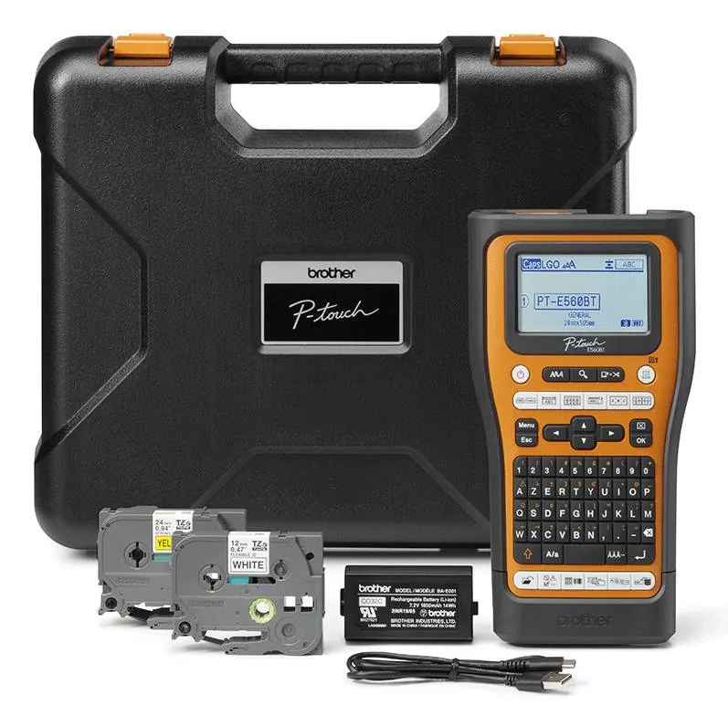 Rotuladora Industrial Portátil con Bluetooth y Maletín, Brother PT-E560BTVP 3