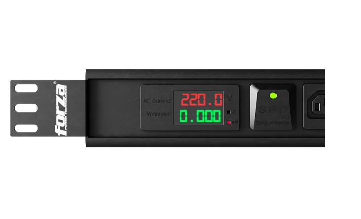 PDU Forza FPD-3012M0U Meter 220V L-6-30P 1PH 6-C19 24-C13 0U 3