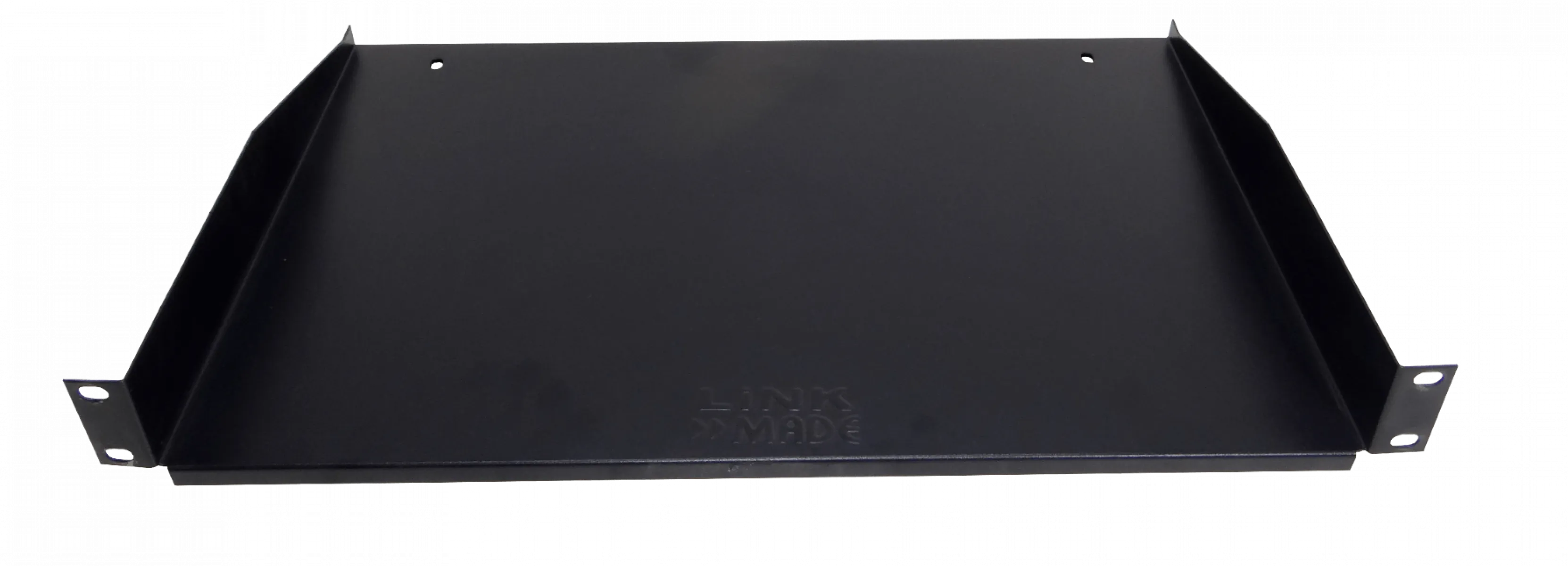 Bandeja Lisa 1U 30cm-Fondo  Negra p/Rack req-Tornillos 3