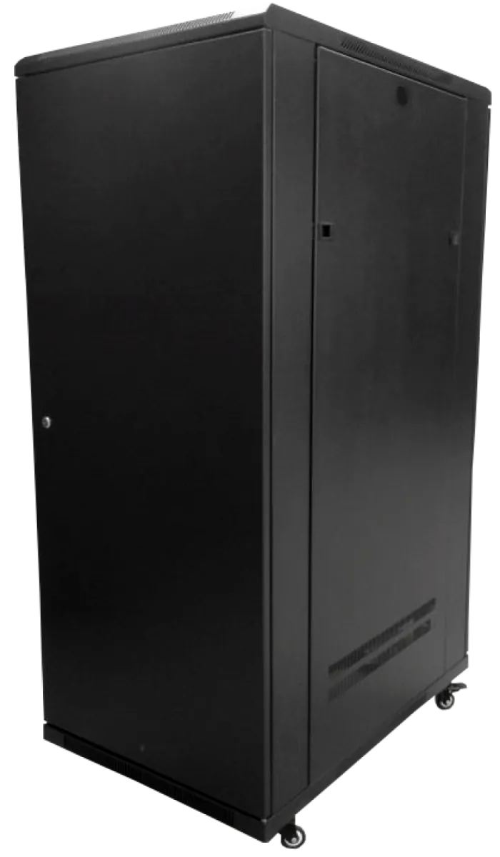 Rack Vidrio 30U 900mm 90cm-Fondo Ventiladores PDU Bandejas 2