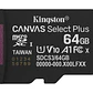 Tarjeta MicroSDXC 64GB Kingston SDCS3 Canvas Select Plus 100MB/s Clase 10 A1 + Adaptador SD - Miniatura 6