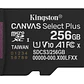 Tarjeta MicroSDXC 256GB Kingston SDCS3 Canvas Select Plus 100MB/s Clase 10 A1 + Adaptador SD - Miniatura 6