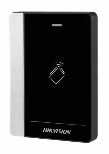 Lector de Tarjetas Hikvision DS-K1102AEM EM/MIFARE IP64 RS-485 Wiegand 2