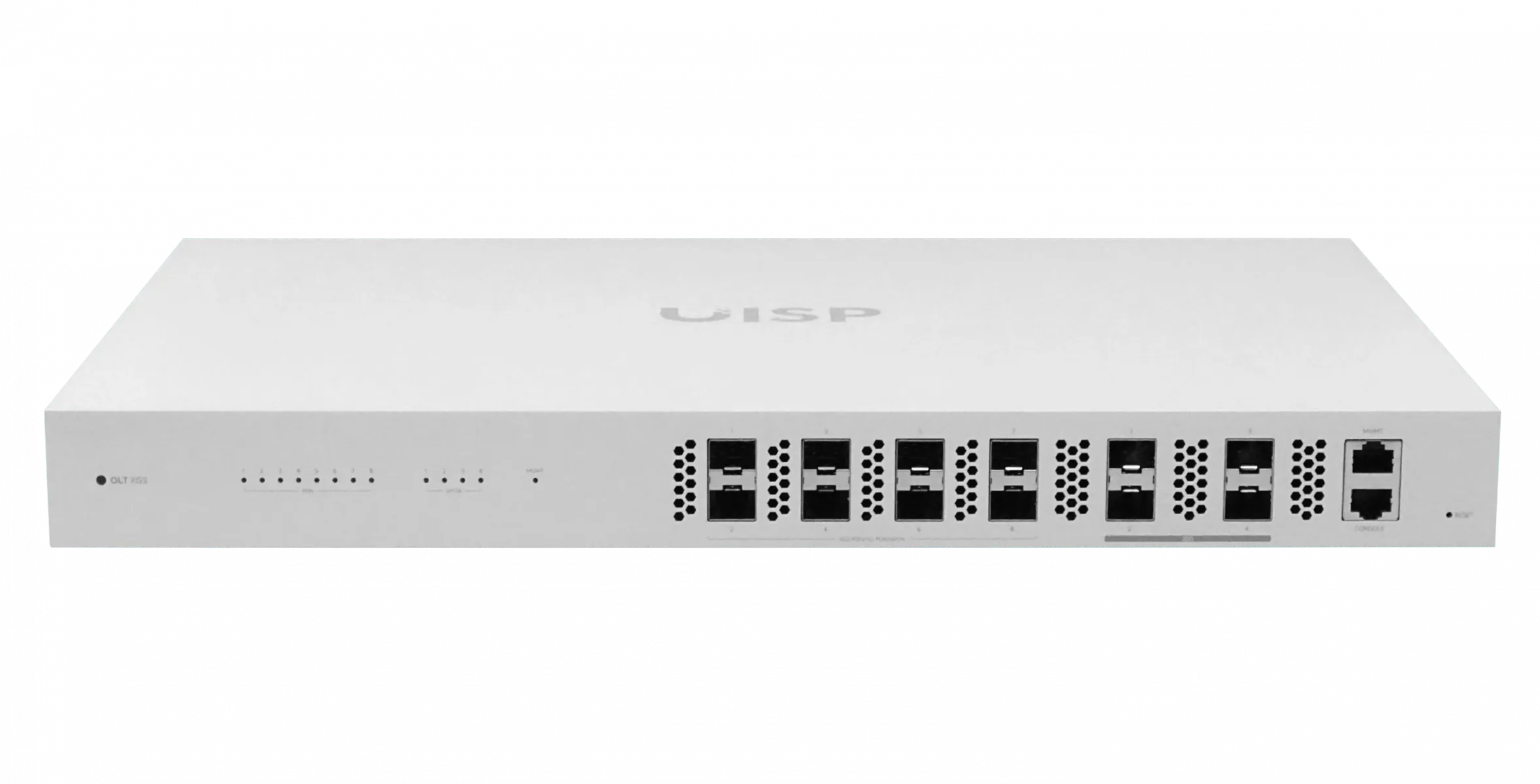 OLT UBIQUITI OLT 8-GPON+10G 4-SFP28-25G Console-RJ45 MGMT-IP FTTHx2048 2