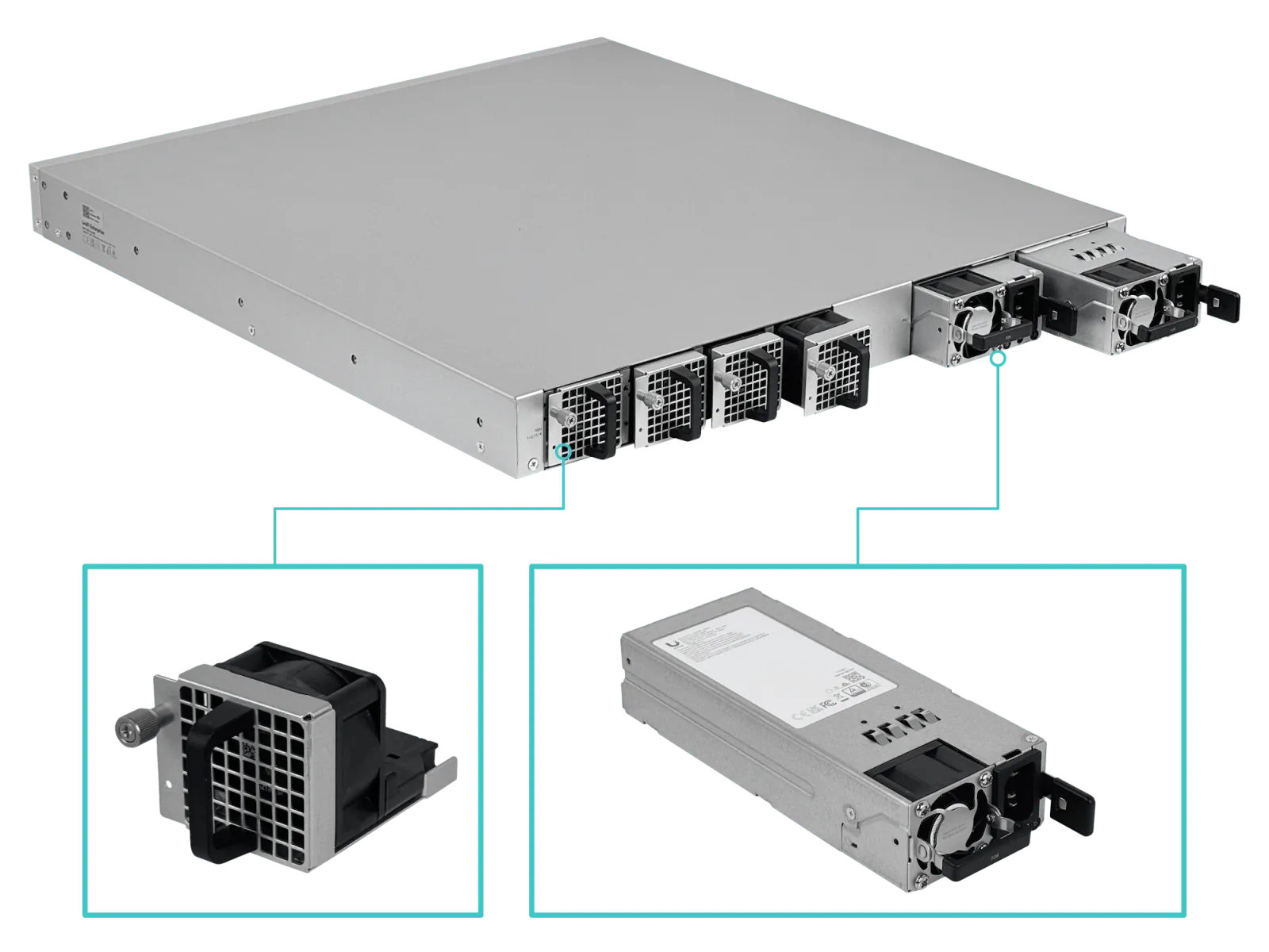 Switch PoE++ Ubiquiti UniFi ECS-24-PoE - 24P RJ45 10GbE, 2x25GbE SFP28, L3, 1050W 8