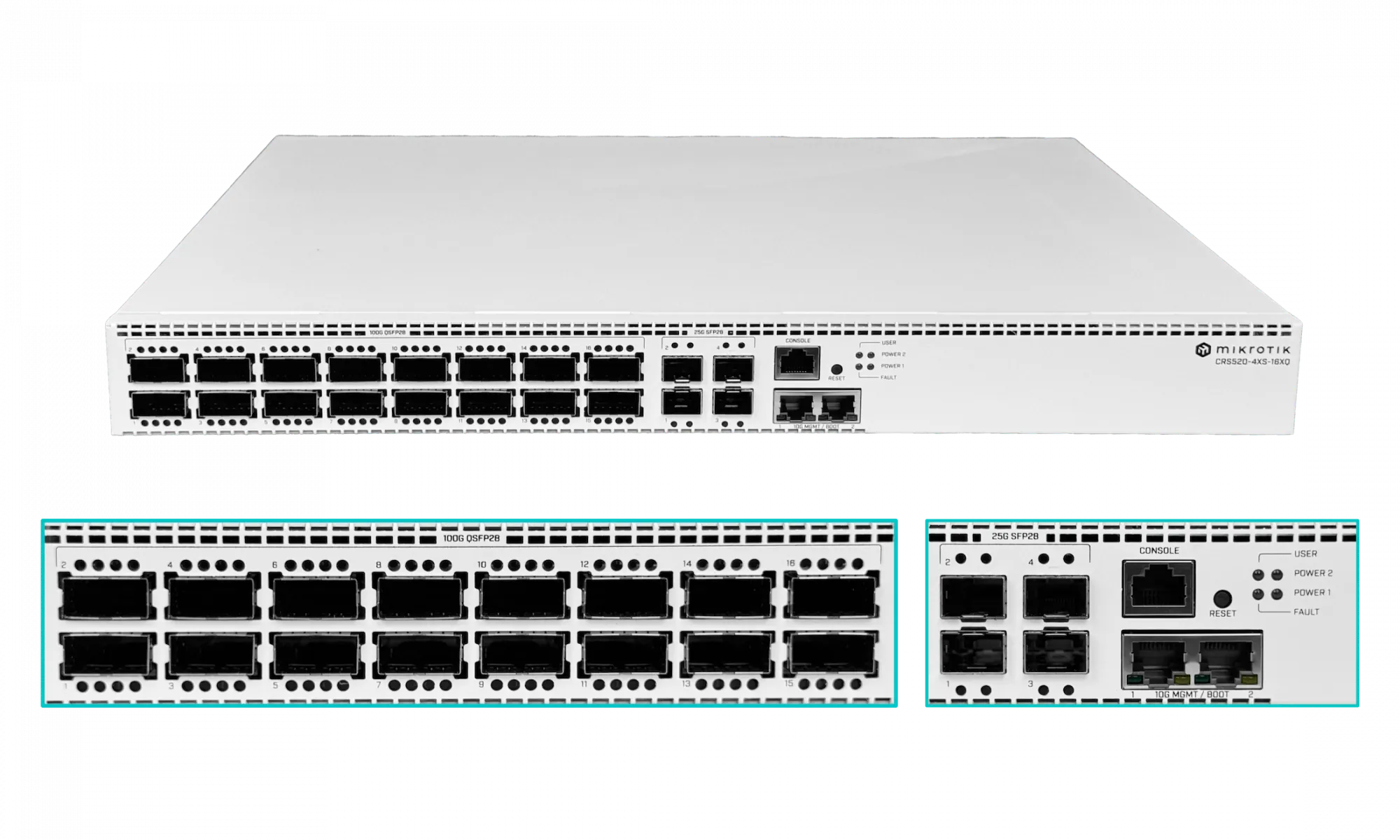 Switch MikroTik CRS520-4XS-16XQ-RM, 16 Puertos QSFP28 100G, 4-SFP28 25G, Rackmount 6