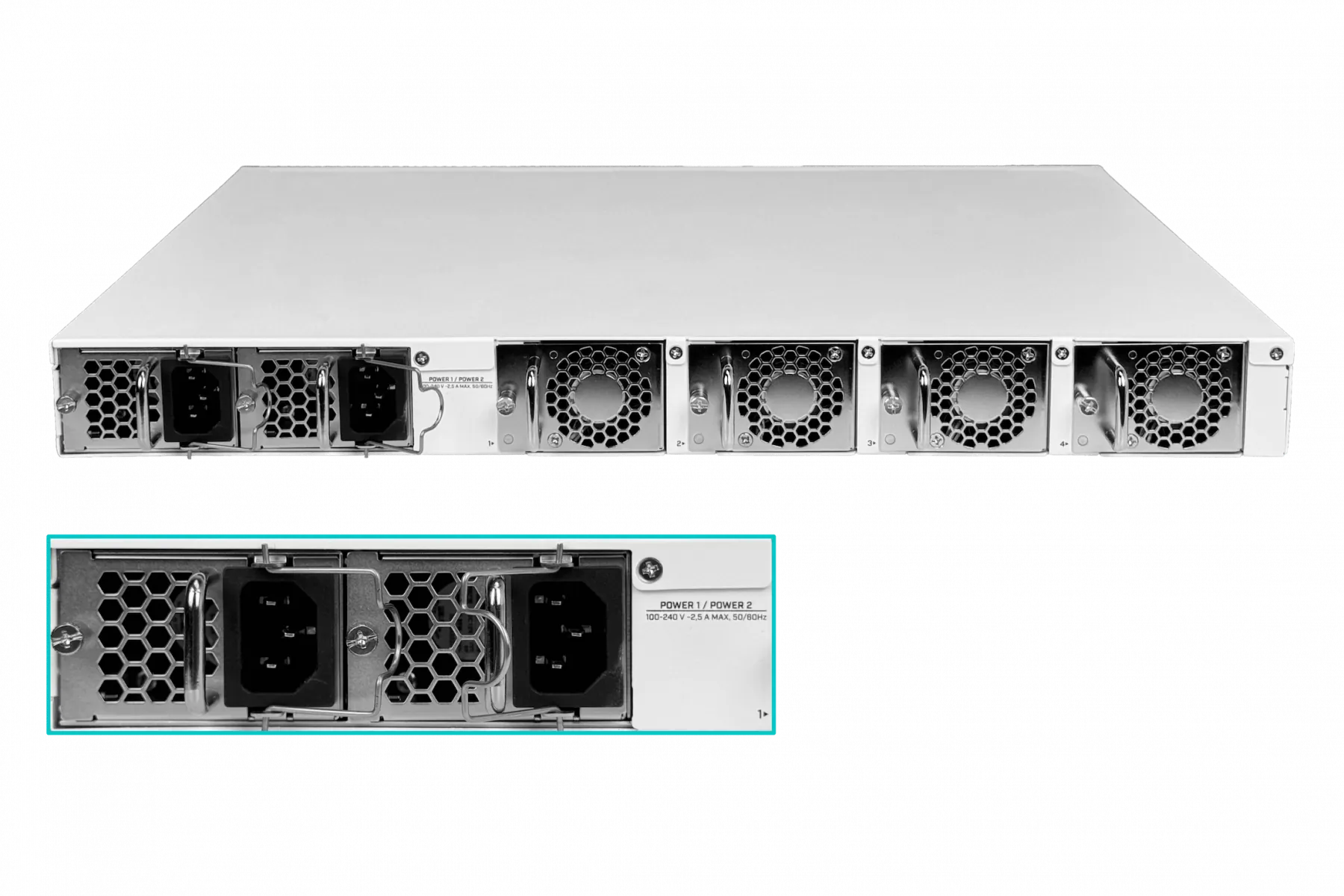 Switch MikroTik CRS520-4XS-16XQ-RM, 16 Puertos QSFP28 100G, 4-SFP28 25G, Rackmount 3