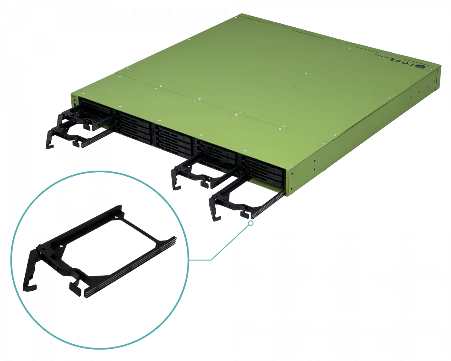 Servidor de Datos MikroTik RDS2216-2XG-4S+4XS-2XQ on 20 Bahías U.2 NVMe, Conectividad de hasta 100G 3
