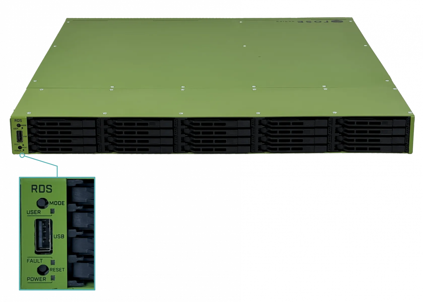 Servidor de Datos MikroTik RDS2216-2XG-4S+4XS-2XQ on 20 Bahías U.2 NVMe, Conectividad de hasta 100G 8
