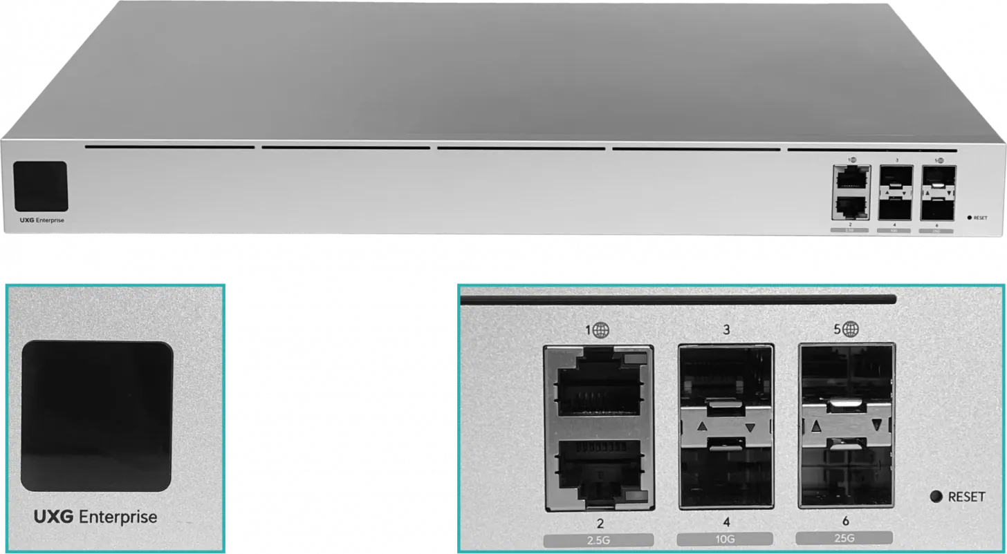 Gateway Ubiquiti UniFi UXG-Enterprise alto rendimiento con seguridad avanzada SD-WAN 3