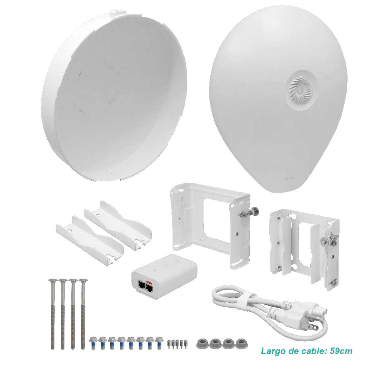 Puente Inalámbrico de Largo Alcance, Ubiquiti airFiber 60 XR, Velocidad Máxima Hasta 5.4 Gbps 6