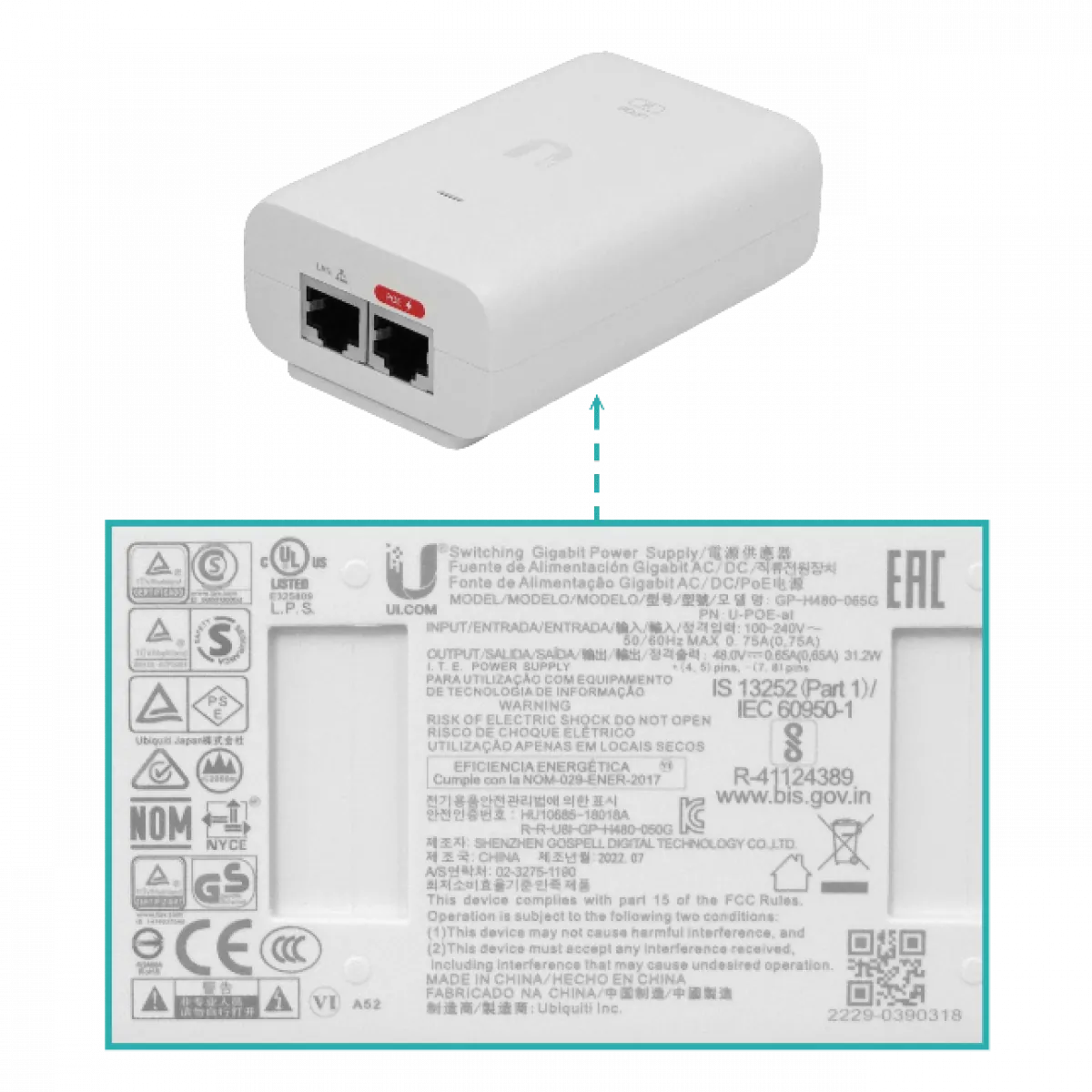 Puente Inalámbrico de Largo Alcance, Ubiquiti airFiber 60 XR, Velocidad Máxima Hasta 5.4 Gbps 5