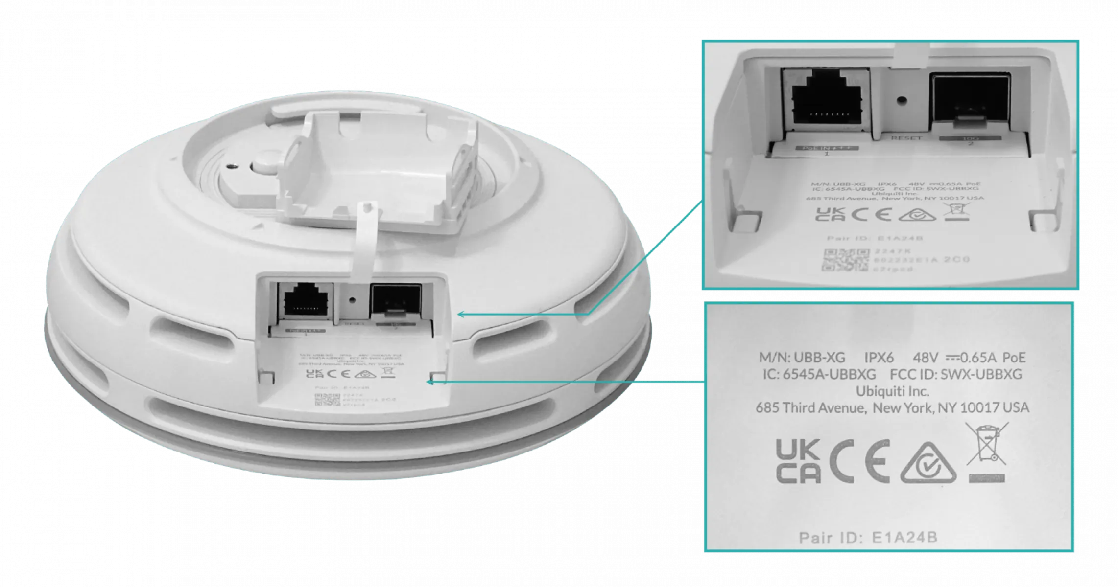 Puente Inalámbrico de 60 GHz y 10G SFP+ para Edificios, Ubiquiti Building-to-Building Bridge XG 4