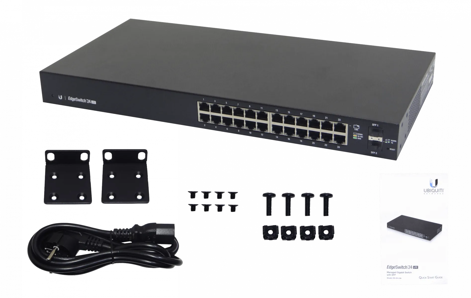 Switch Empresarial con 24 Puertos Gigabit y 2 SFP+, EdgeSwitch 24 Lite 2