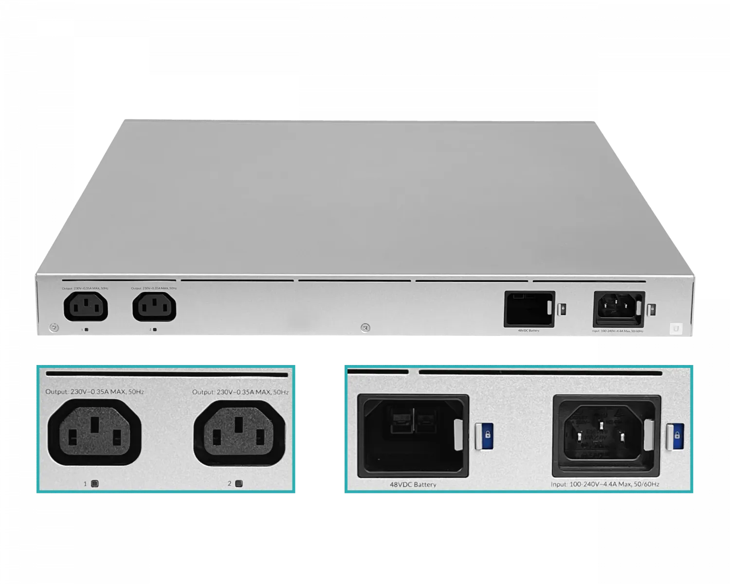 Switch UPS Ubiquiti USW-Mission-Critical 4x PoE++ 4x PoE+ 230V 368Wh 2