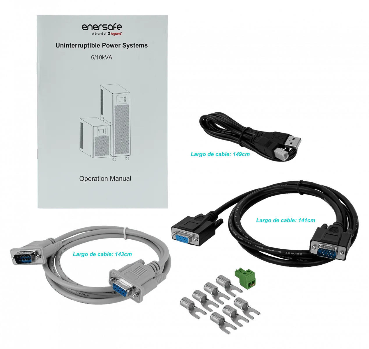 UPS ENERSAFE 1040WH 10KVA 10KW 0ms 16x9AH Expand-192VDC UPS Torre Online 3