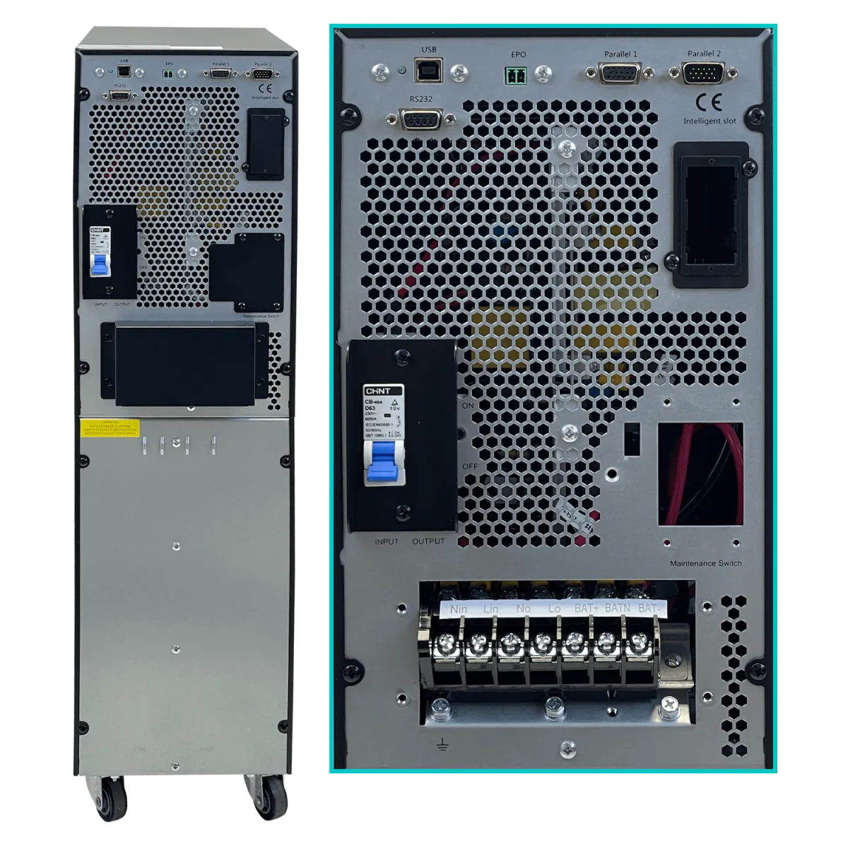 UPS ENERSAFE 1040WH 10KVA 10KW 0ms 16x9AH Expand-192VDC UPS Torre Online 6