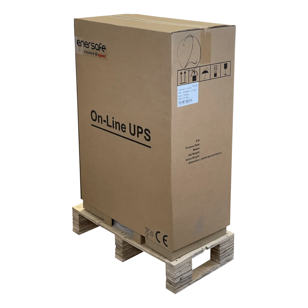 UPS ENERSAFE 1040WH 10KVA 10KW 0ms 16x9AH Expand-192VDC UPS Torre Online 7
