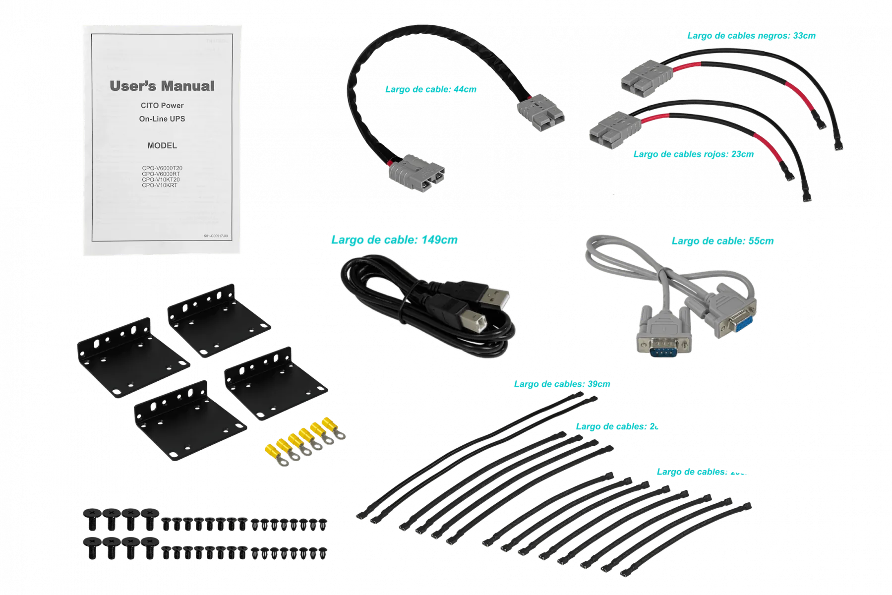 UPS CITO CPO-V10KRT Online 10kVA 4U, 0ms, Incluye 20 Baterías, Protección Crítica 6