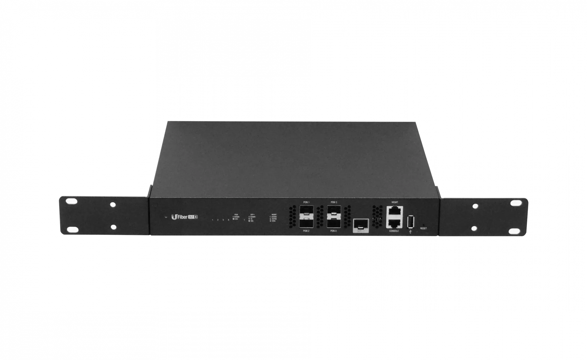 OLT GPON con 4 Puertos GPON, 1 SFP+ 10Gbps, Gestión IP, para Red FTTH, Ubiquiti UF-OLT-4 2