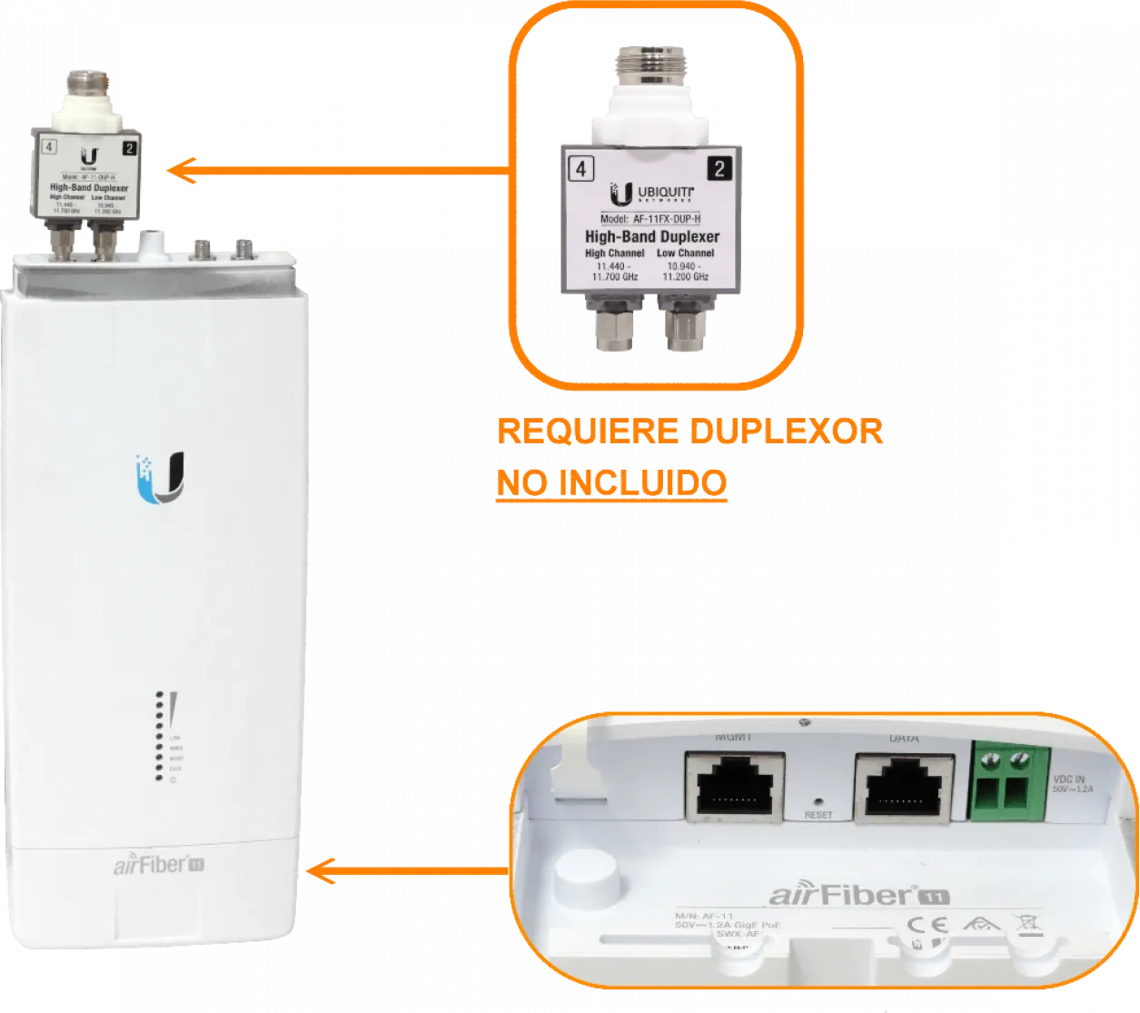 Radio Ubiquiti airFiber AF-11 - Enlace Punto a Punto de Alta Capacidad 11 GHz 3