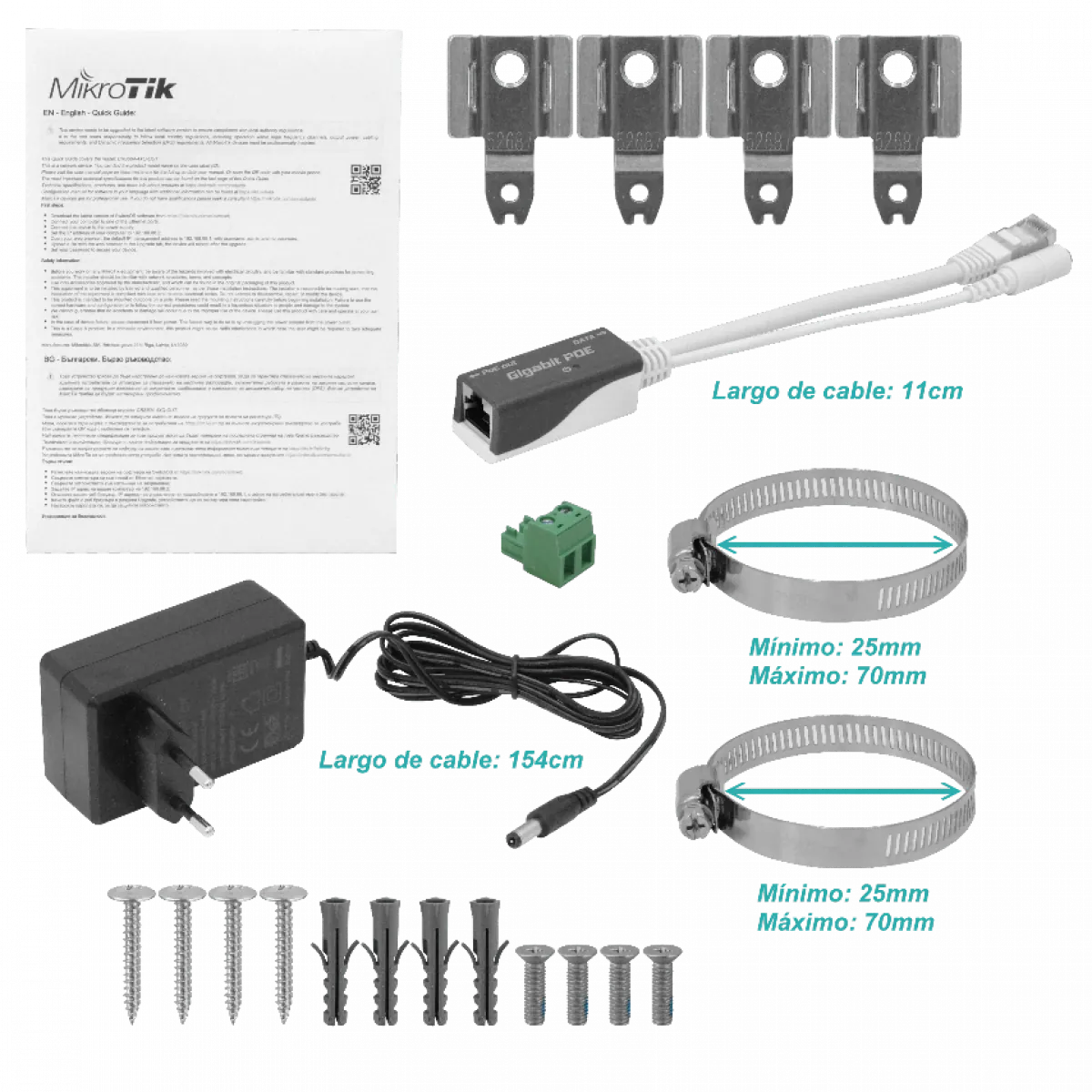 Switch MikroTik CRS504-4XQ-OUT, 4 Puertos QSFP28 100G, Exterior IP66, PoE-in, Console 3