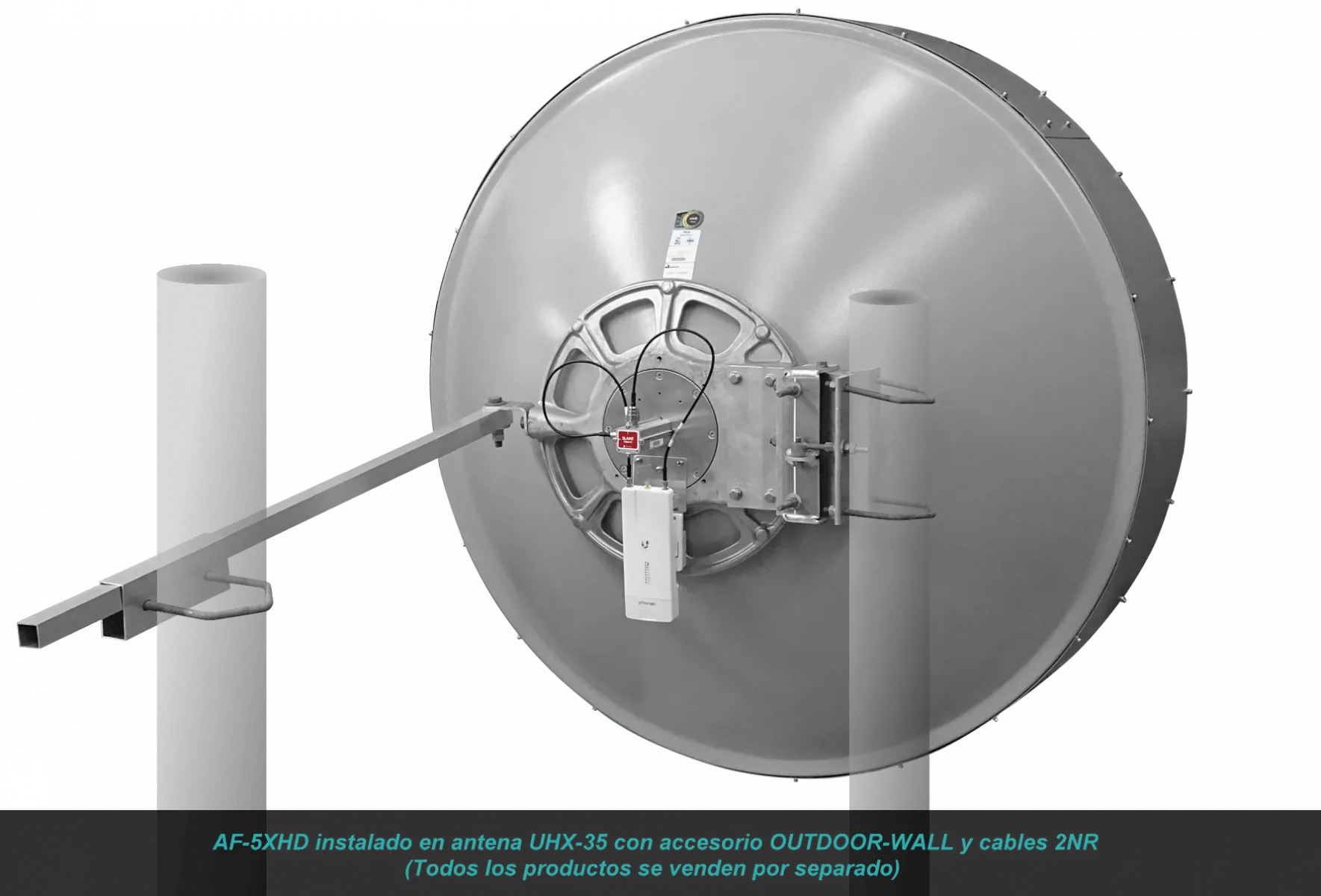 Antena Parabólica ALGcom UHPX-5800-35-12-DP - 1.2m, 4.9-6.425 GHz, Alta Ganancia 4
