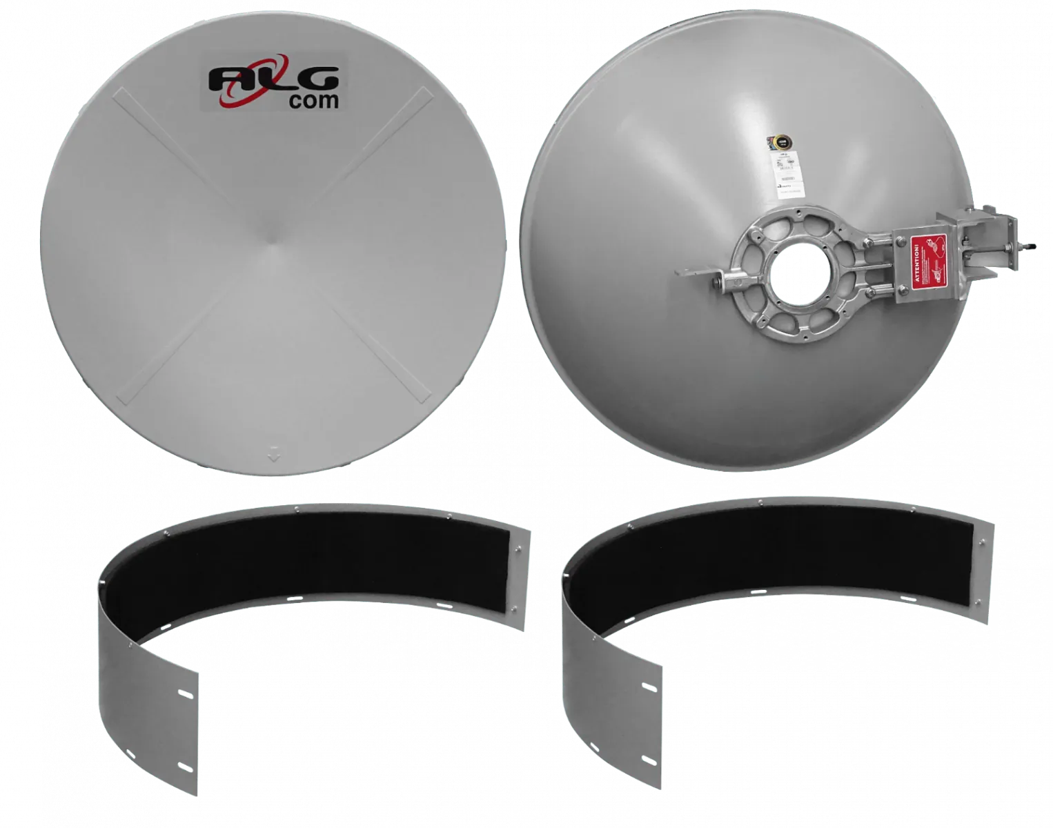 Antena Parabólica ALGCOM ISO+RAD UHX-32 - 5GHz, 0.9m, 30-33dBi, MIMO 2x2, RPSMA 2