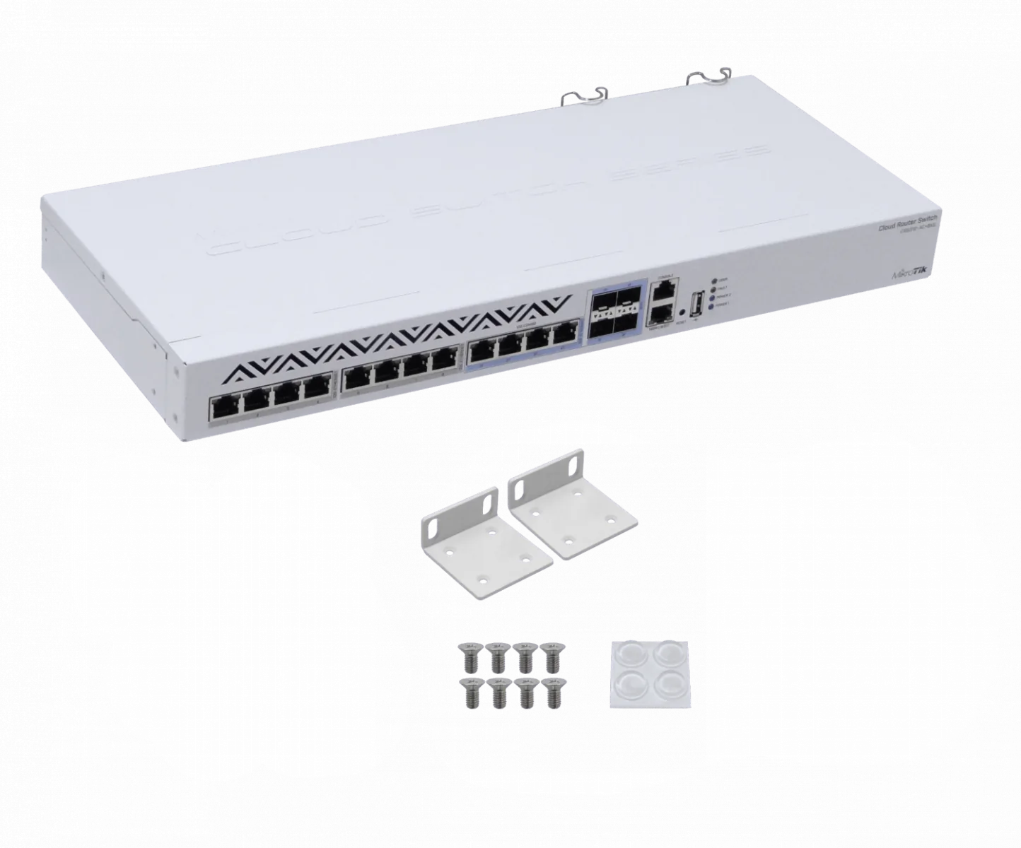 Switch MikroTik CRS312-4C+8XG-RM, 8 Puertos 10G RJ45, 4 Combinados SFP+/RJ45, 1U Rack 3