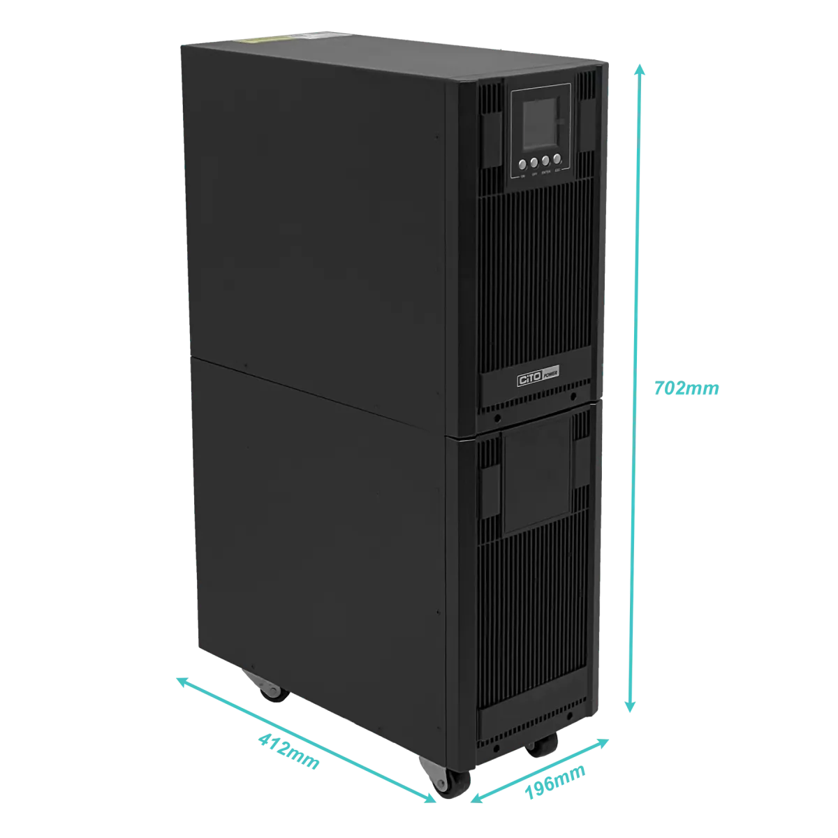 UPS CITO CPO-V6K Online 6kVA 5400W, Rack, Requiere 16 Baterías 7Ah 3