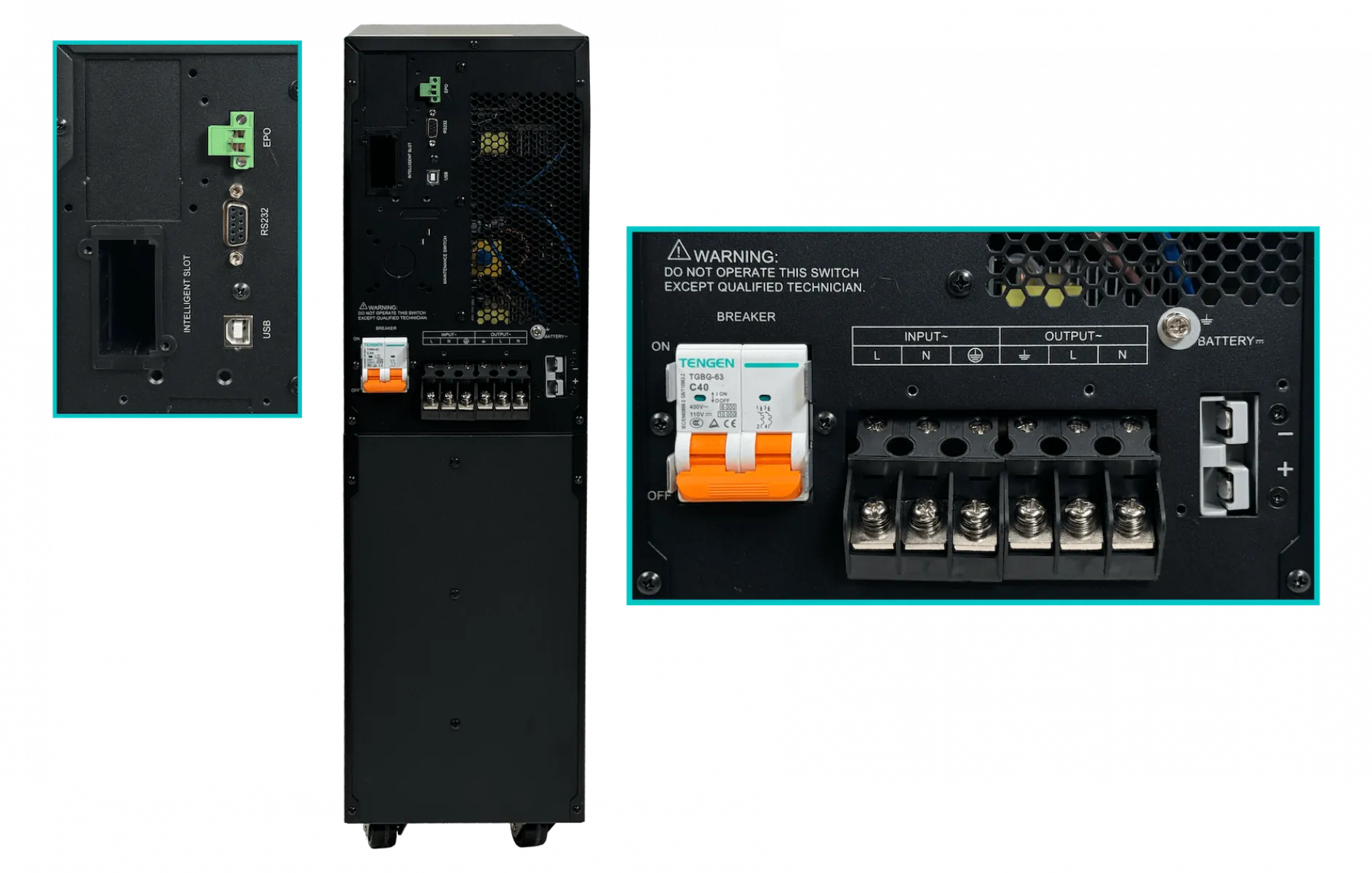 UPS CITO CPO-V6K Online 6kVA 5400W, Rack, Requiere 16 Baterías 7Ah 7