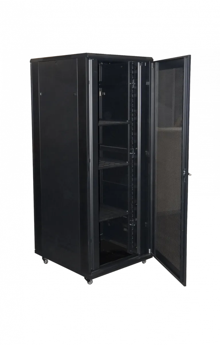 Gabinete LINKMADE RK42-9P8L 42U 800mm Ancho 900mm Fondo Negro 2 Organizadores 2