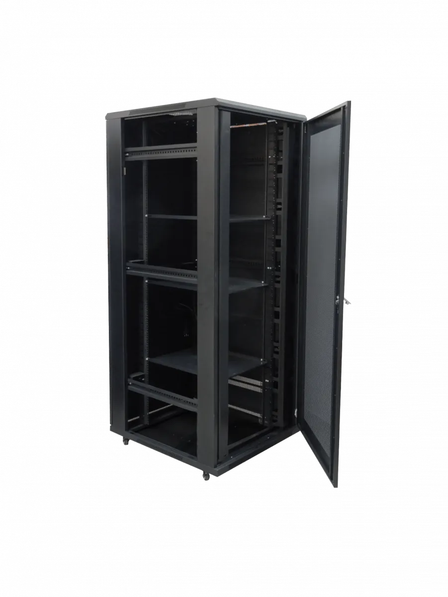 Gabinete LINKMADE RK42-9P8L 42U 800mm Ancho 900mm Fondo Negro 2 Organizadores 3