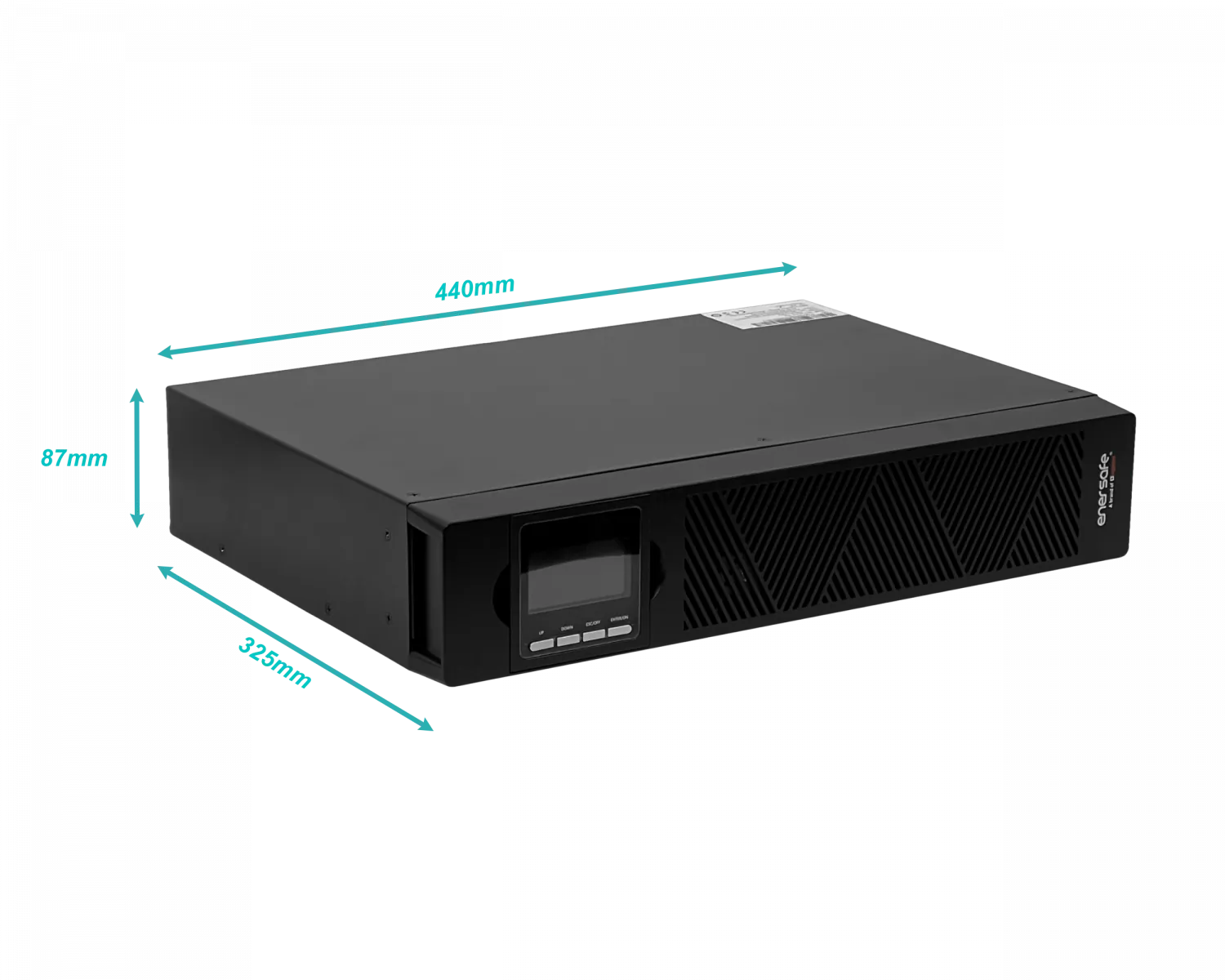 UPS Enersafe ESOL RTH-L 1KVA – Batería Ion Litio, 1000W, Rack/Torre, Online (Doble Conversión) 2