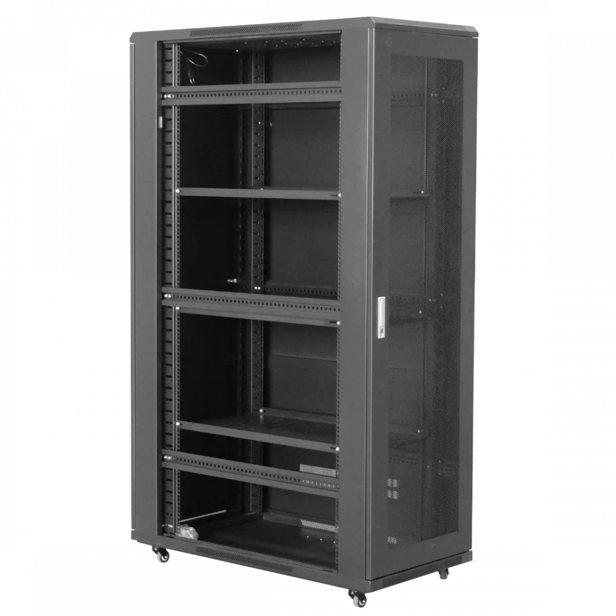 Gabinete Rack LINKMADE RK42-12PL 42U 1200mm Microperforado con Turbina y Bandejas 4