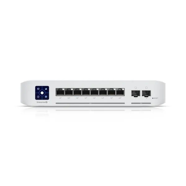 Switch Ubiquiti Enterprise, 8 Puertos PoE+ RJ45 de 2,5 GbE, Disponibilidad PoE 120W 9
